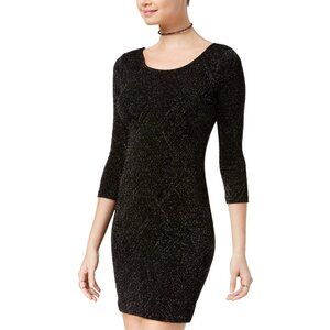 Trixxi Metallic Mini Dress Juniors Size 1 Open Back Party Dress